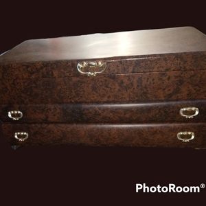 Rare Vintage 1950s Lady Buxton 4 Tier Jewelry Box